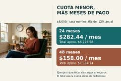 Plazo del préstamo: cuota menor no siempre cuesta menos